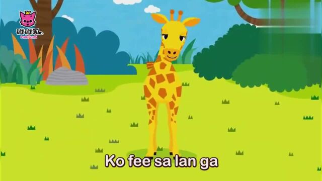 碰碰狐英文动物儿歌:Giraffe 长颈鹿