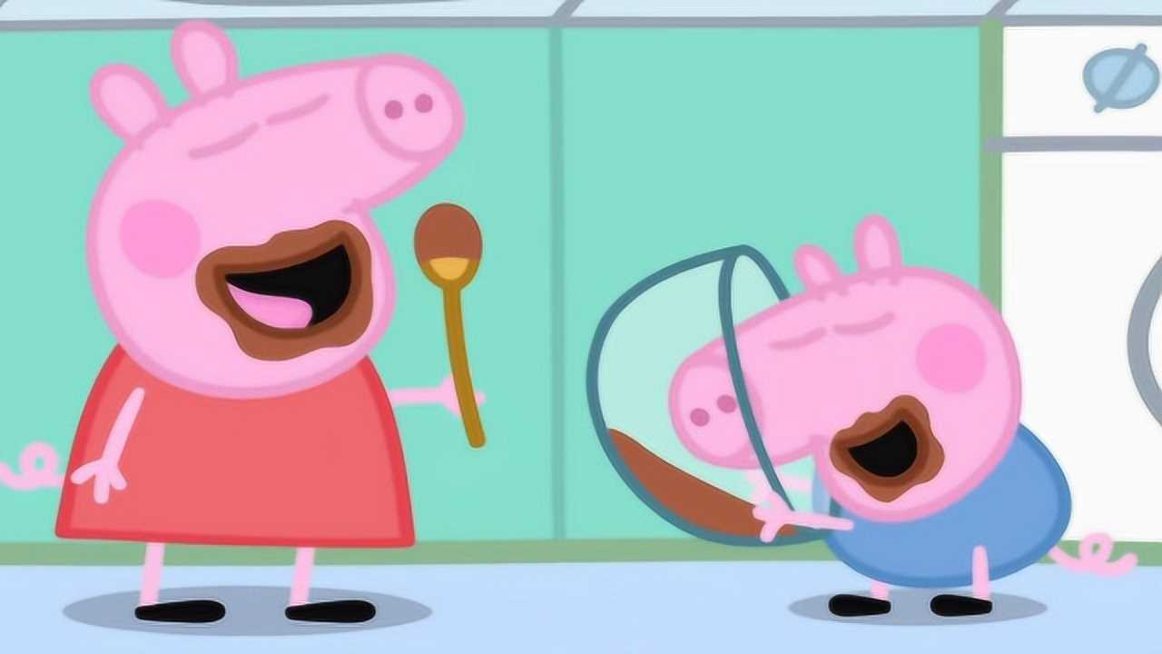 小猪佩奇和好朋友分享美食 佩奇喜欢吃棒棒糖