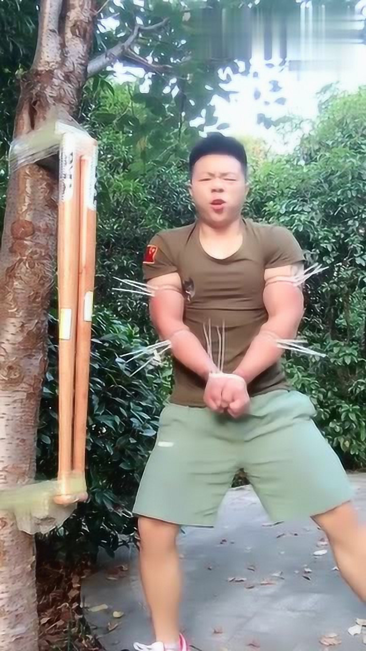肌肉男双手和手臂绑上扎带，一使劲，全断了_高清1080P在线观看平台_腾讯视频