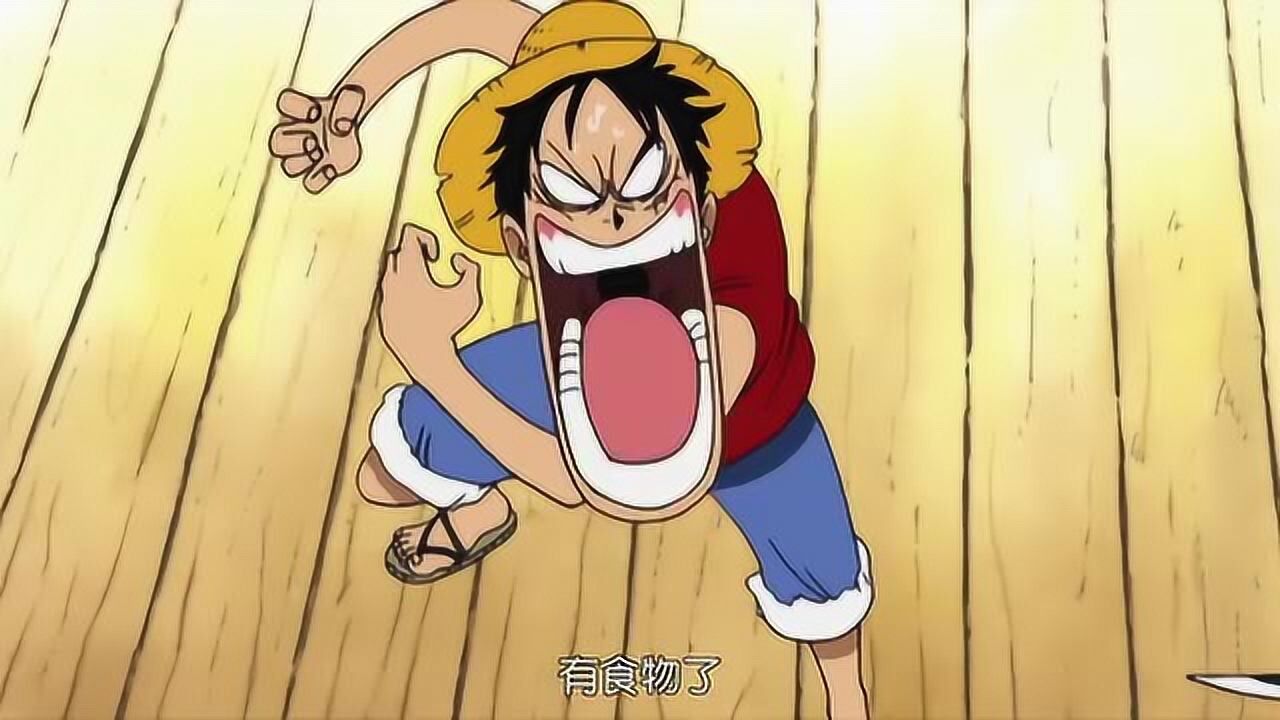 路飞他们饿惨了,好不容易出现大海猫,但是被吓跑了