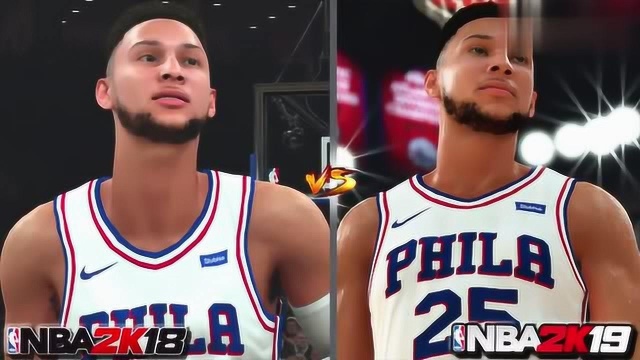 《NBA2K18》与《2K19》画质细节对比,进步大吗?