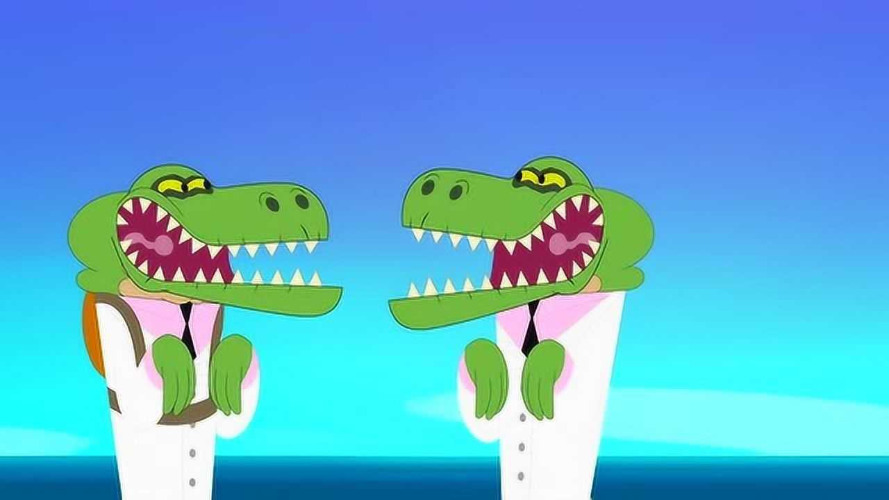 鲨鱼哥 zig联合鳄鱼兄弟对付鲨鱼哥,竟然得手了,鲨鱼哥好生气