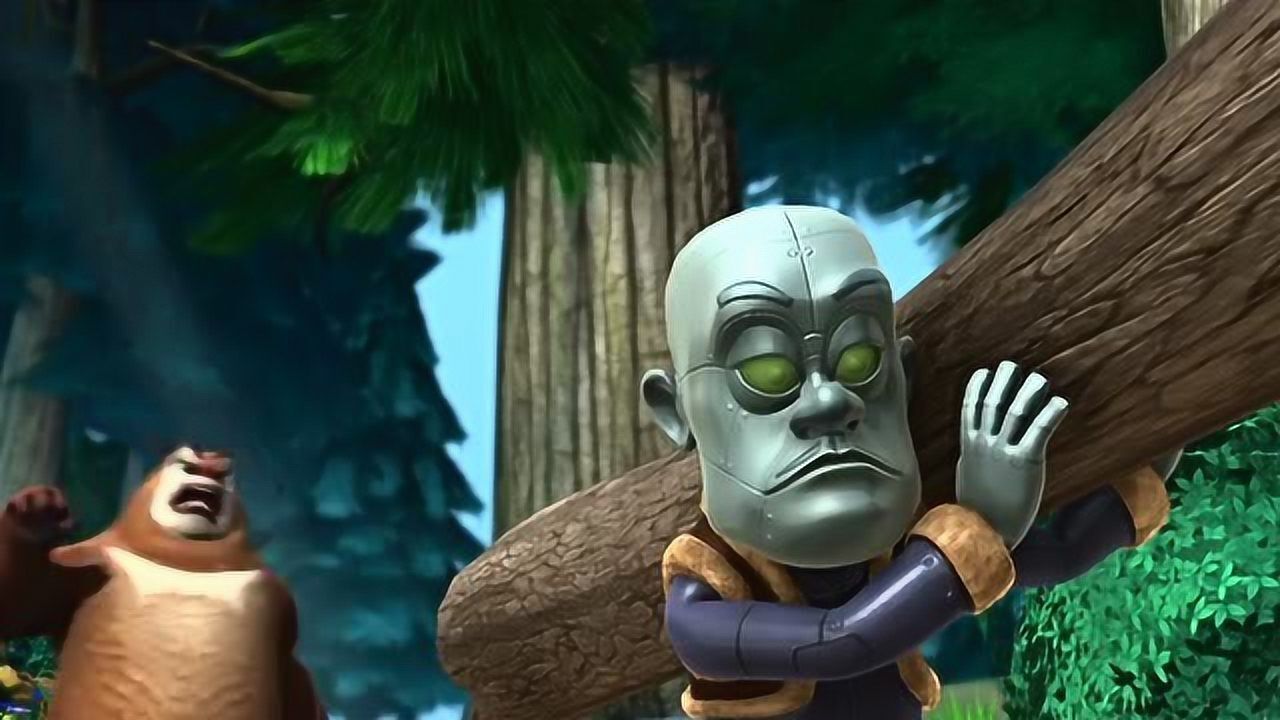 熊出没全智能机器人光头强砍树效率太牛掰了