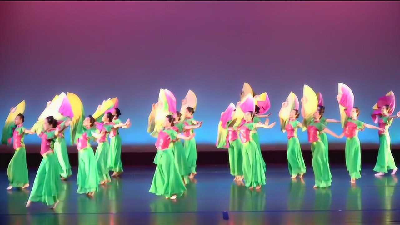 古典扇子舞六月清荷清新脱俗的民族舞蹈视频