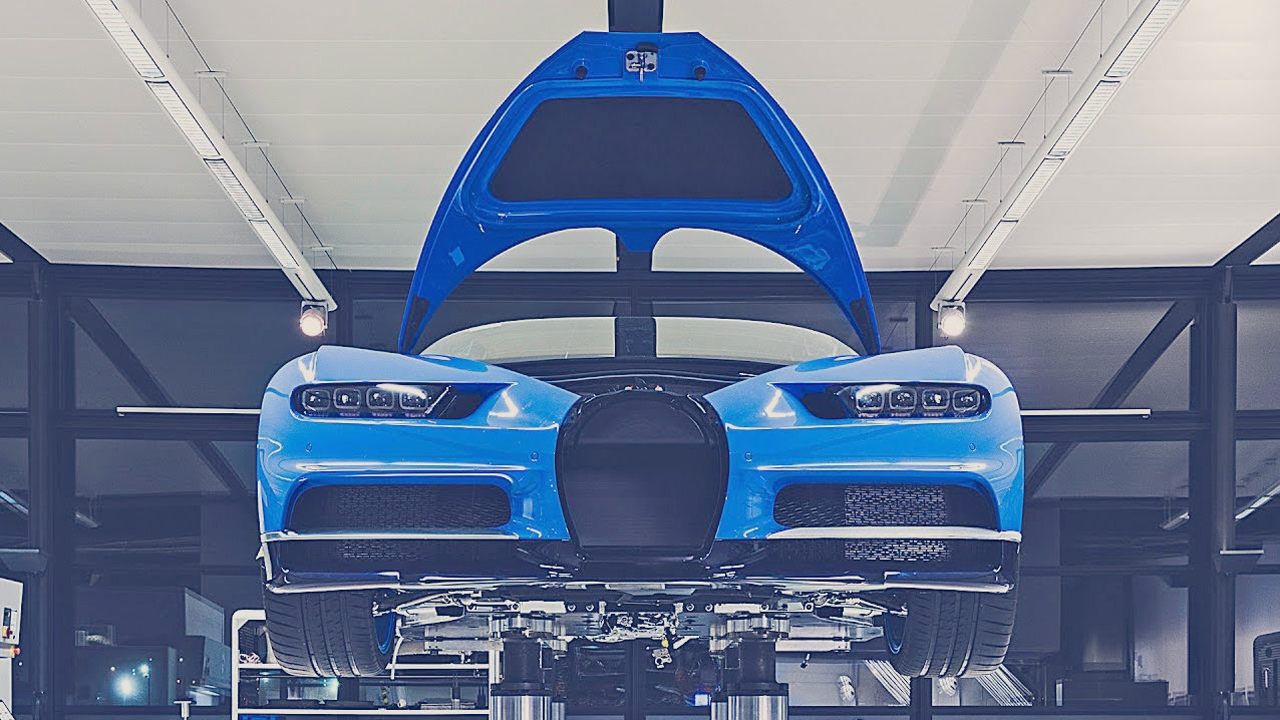 这才是真正的超级工厂实拍布加迪跑车的生产过程