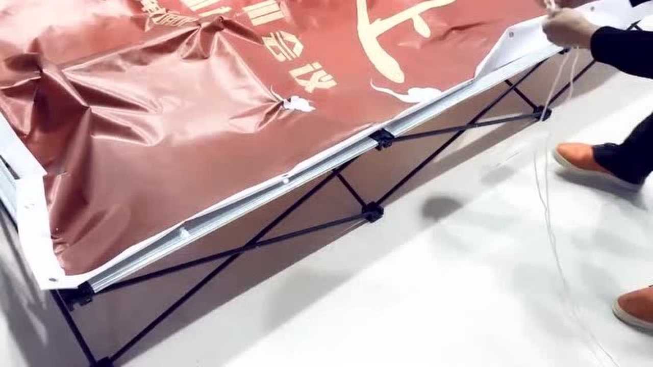 尚古展示拉网展架安装方法_高清1080P在线观看平台_腾讯视频