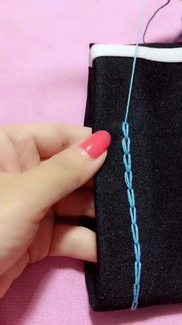 裤子收边隐形针法很强大的