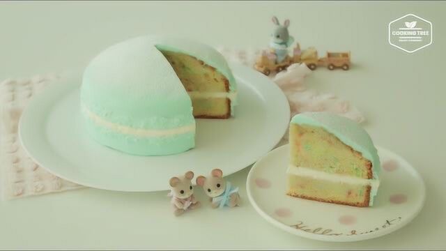 马卡龙外形蛋糕 Macaron Shaped Cake