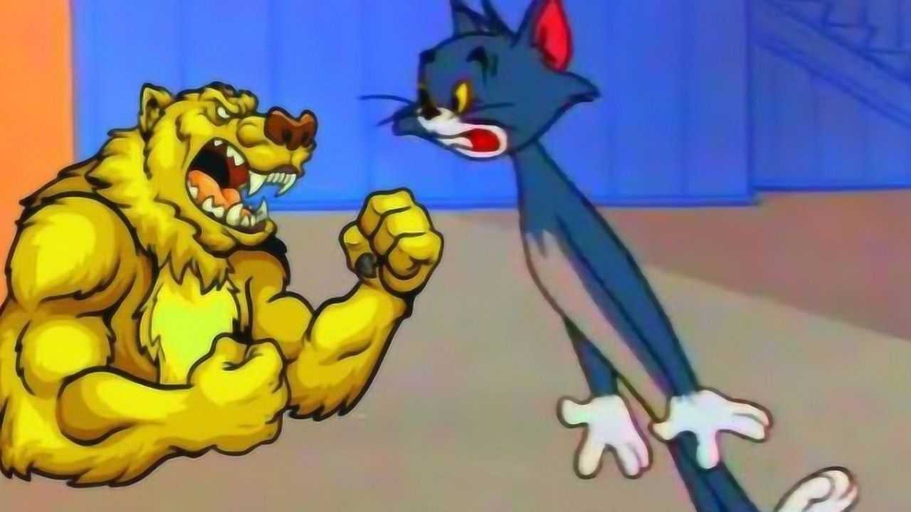 猫和老鼠汤姆猫抓老鼠惊动狮子惨被暴揍