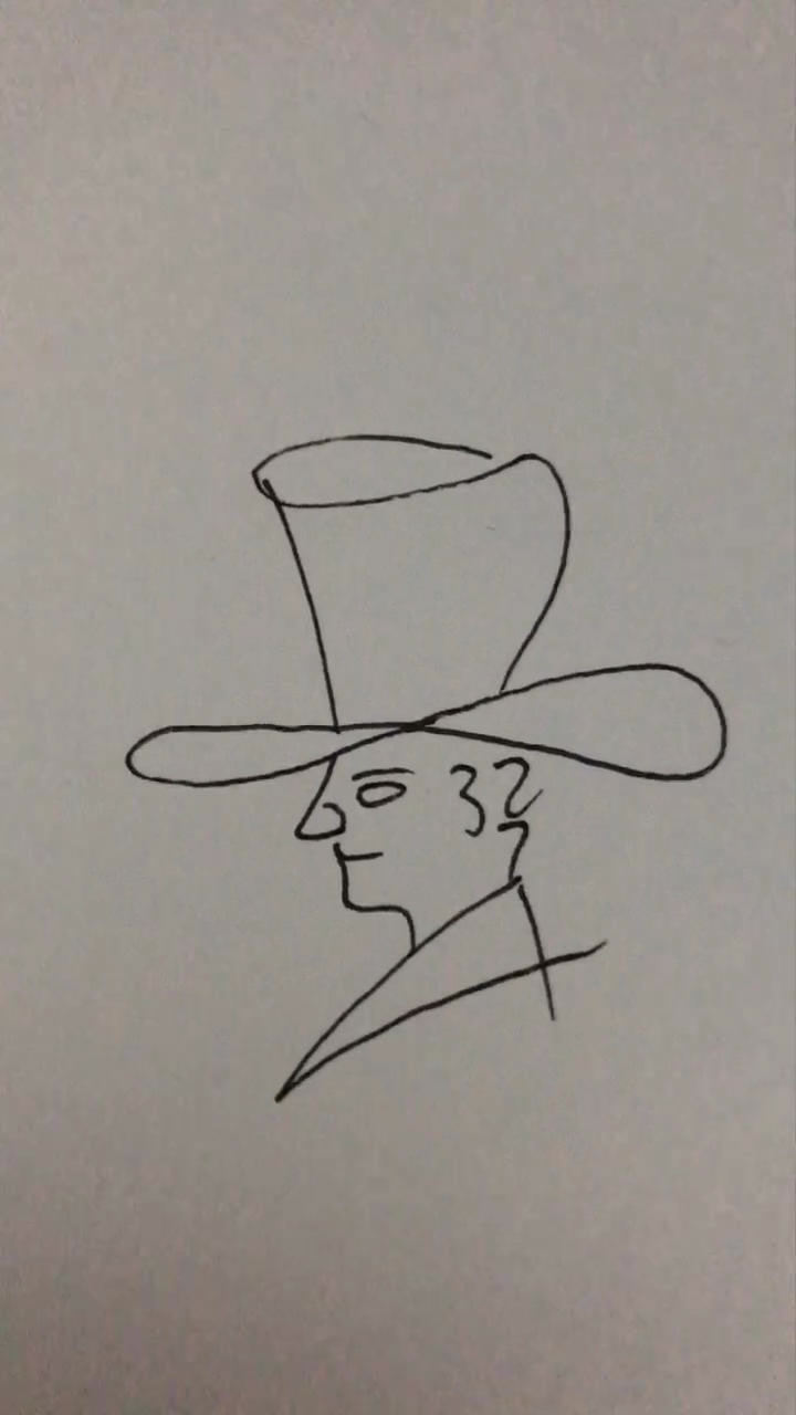 数字110简笔画 魔术师.希望大家能够喜欢哦!