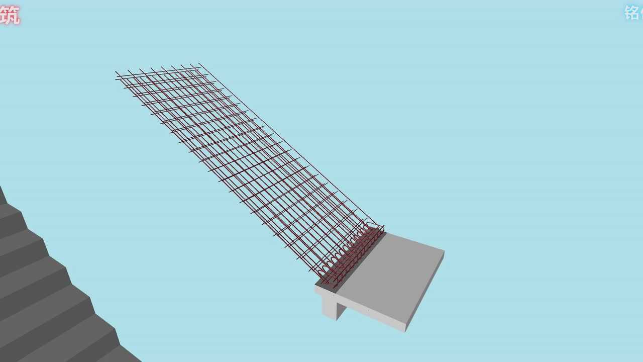 铭佳-bim-滑动支座楼梯模型展示