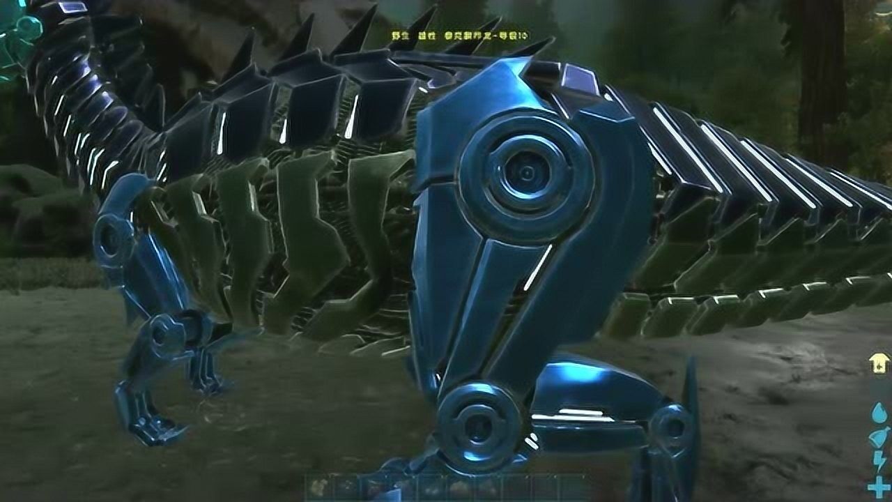 方舟生存进化 全身机械化的紫色恐龙