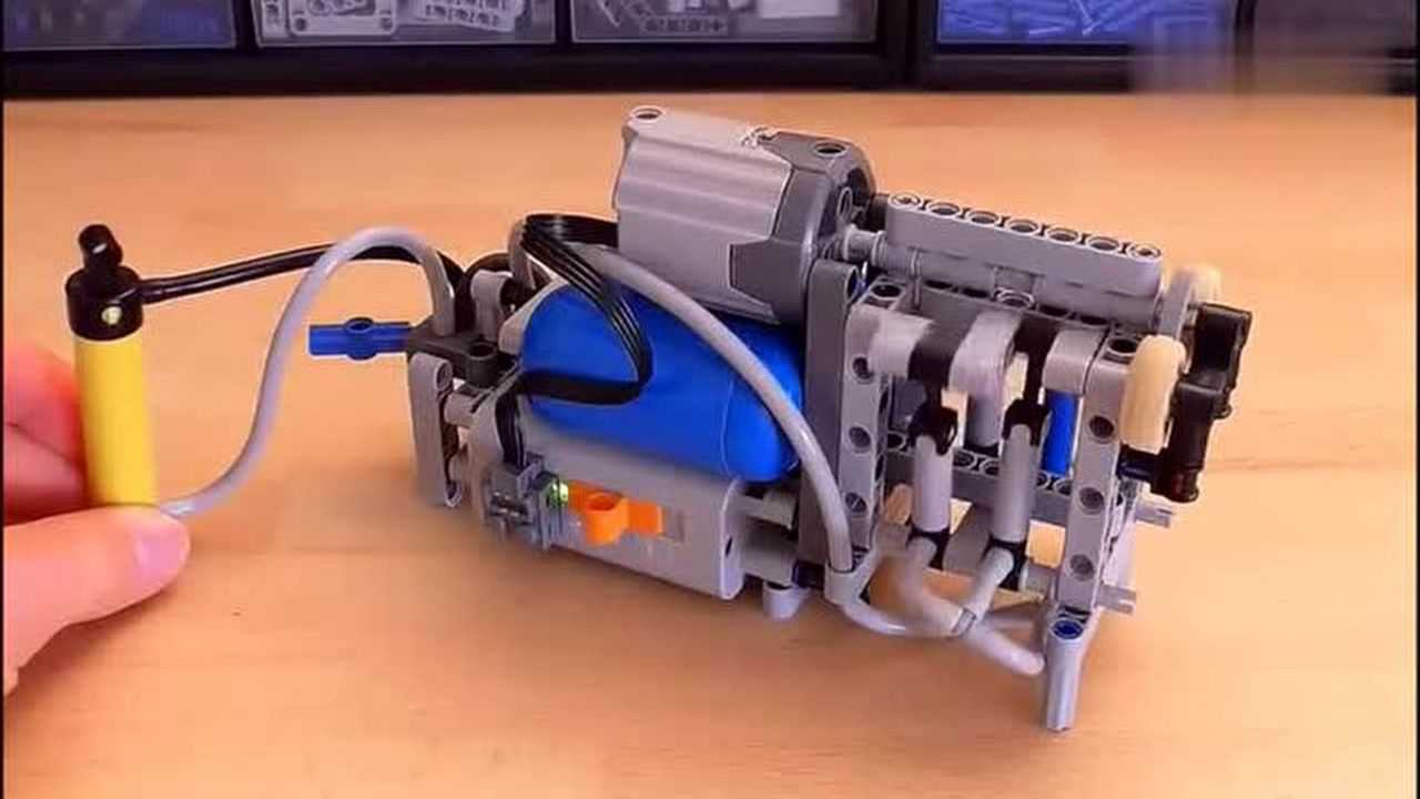 乐高玩具之技术气动空气压缩机!