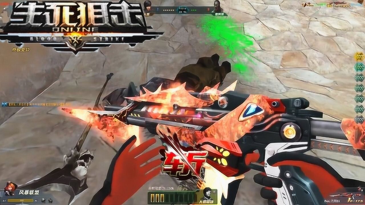 生死狙击新传说武器m4无限ex最终熔岩刺形态斩母体