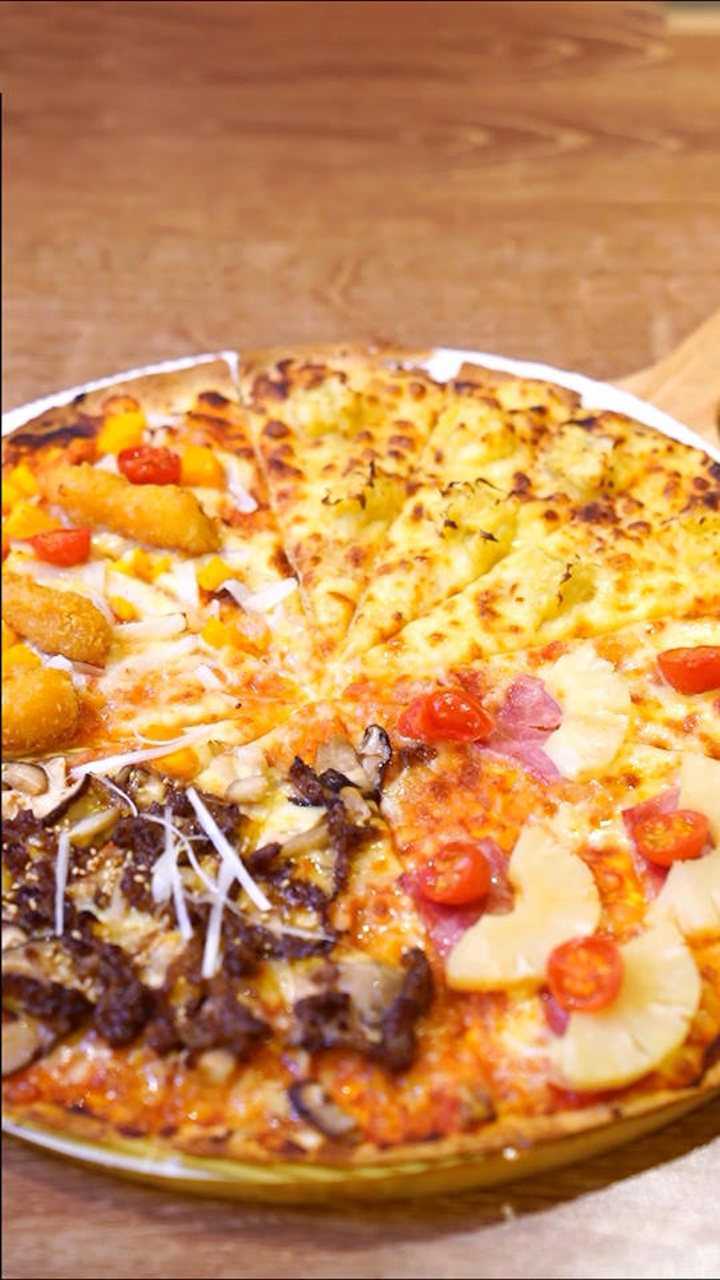 超级大披萨,实物与图片一样大