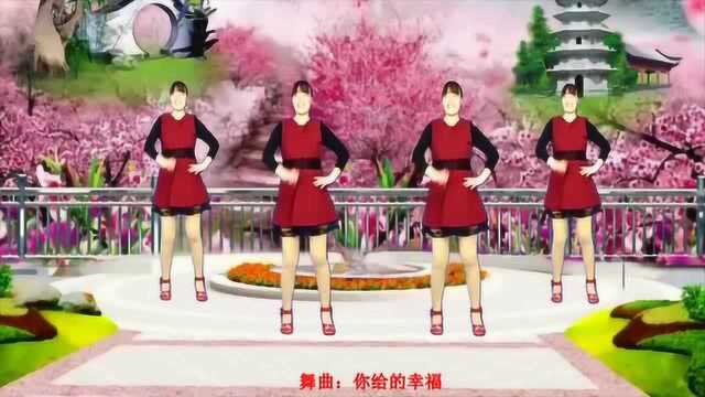 广场舞《你给的幸福》动听歌曲好听好看