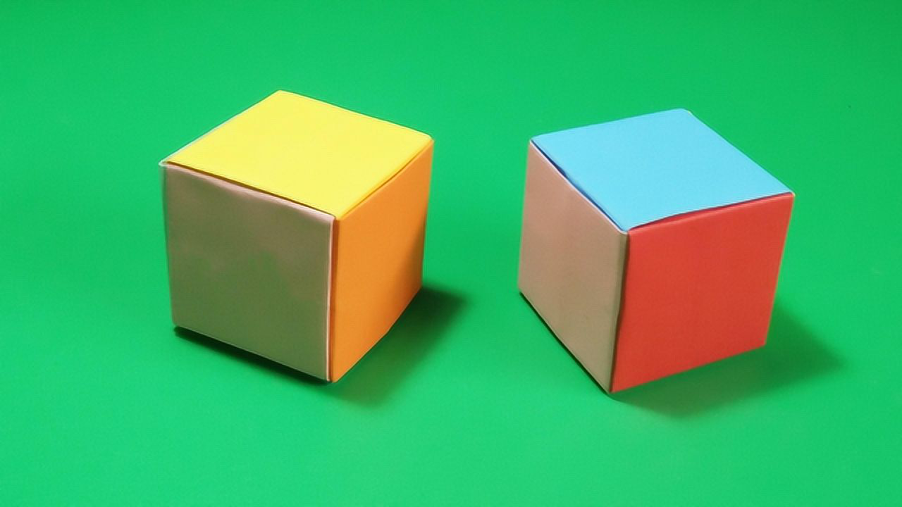 最简单的正方体折纸玩具,1分钟学会,5分钟折三个,快来试试吧_腾讯视频