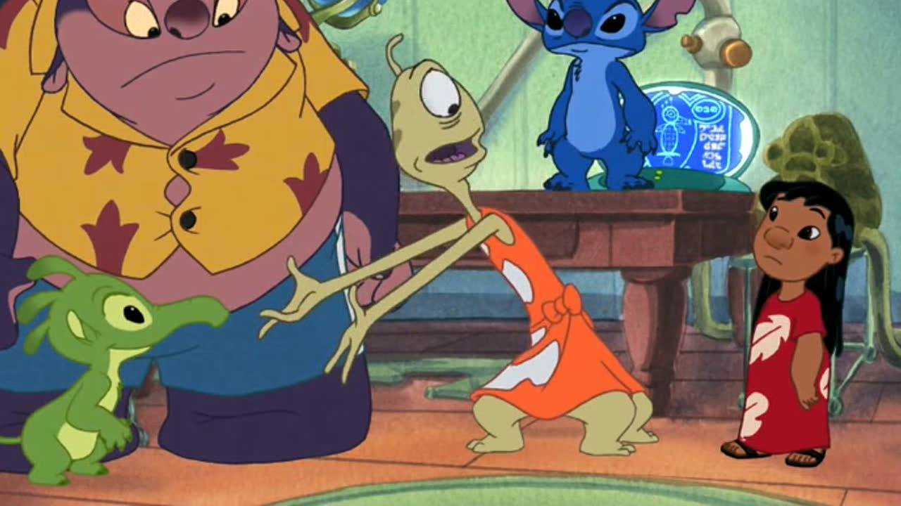 星际宝贝史:迪奇的一位表亲是吸尘机,帮助莉萝清理的很多家务