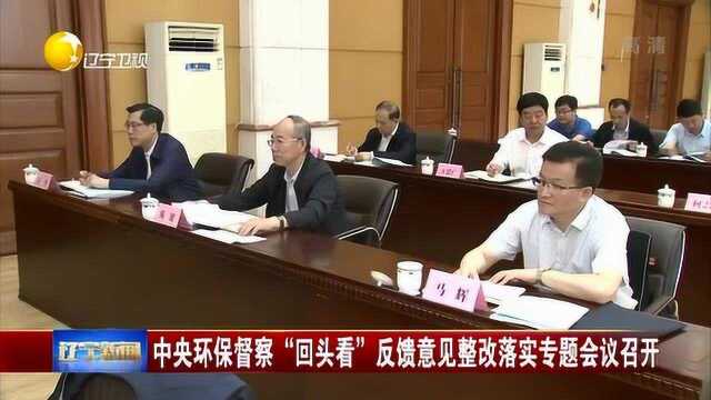 辽宁:中央环保督查“回头看”反馈意见整改落实专题会议召开