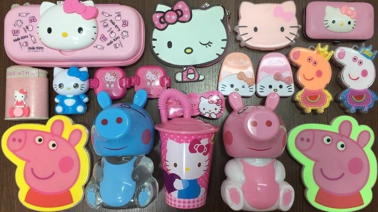 70种史莱姆混合随心玩:两只小猪佩奇文具盒