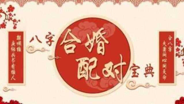 八字合婚,这样的命理组合,双方婚姻感情能够一婚到底最圆满!