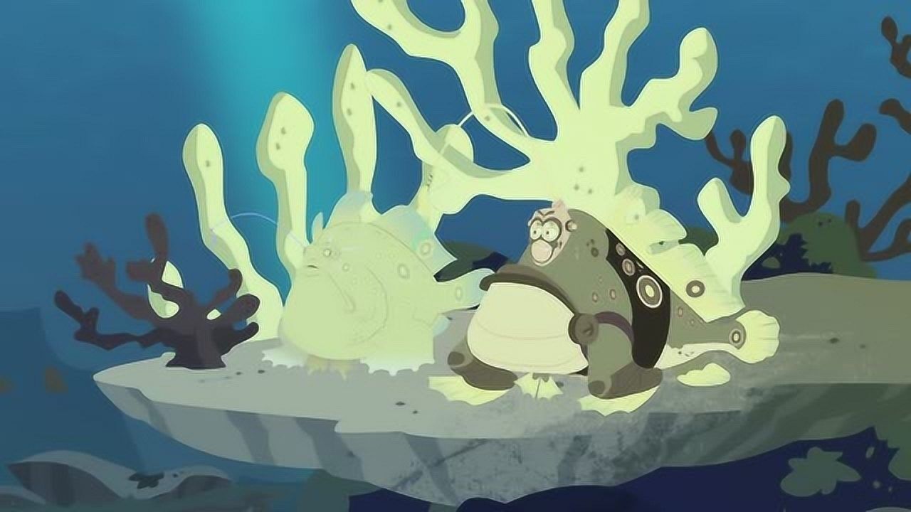《动物兄弟》系列卡通合集_动物兄弟:阿维娃柯基吉米都在鱼艇里,他们的周围有许多的鱼_少儿_动画片大全_腾讯视频