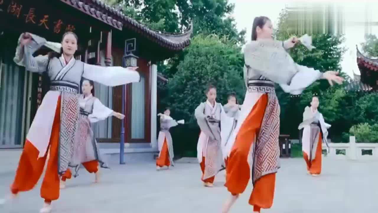 小姐姐们舞一曲古风《缘分一道桥》,扇舞跳起来英姿勃发,太美了_高清1080P在线观看平台_腾讯视频