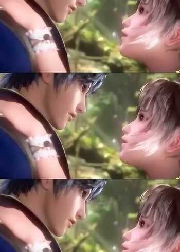 小舞看见唐三被别人亲了之后,终于忍不住,把三哥的初吻拿了