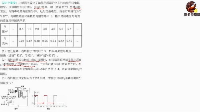 2017年泰安中考电路分析分段函数电磁继电器综合分析计算难题