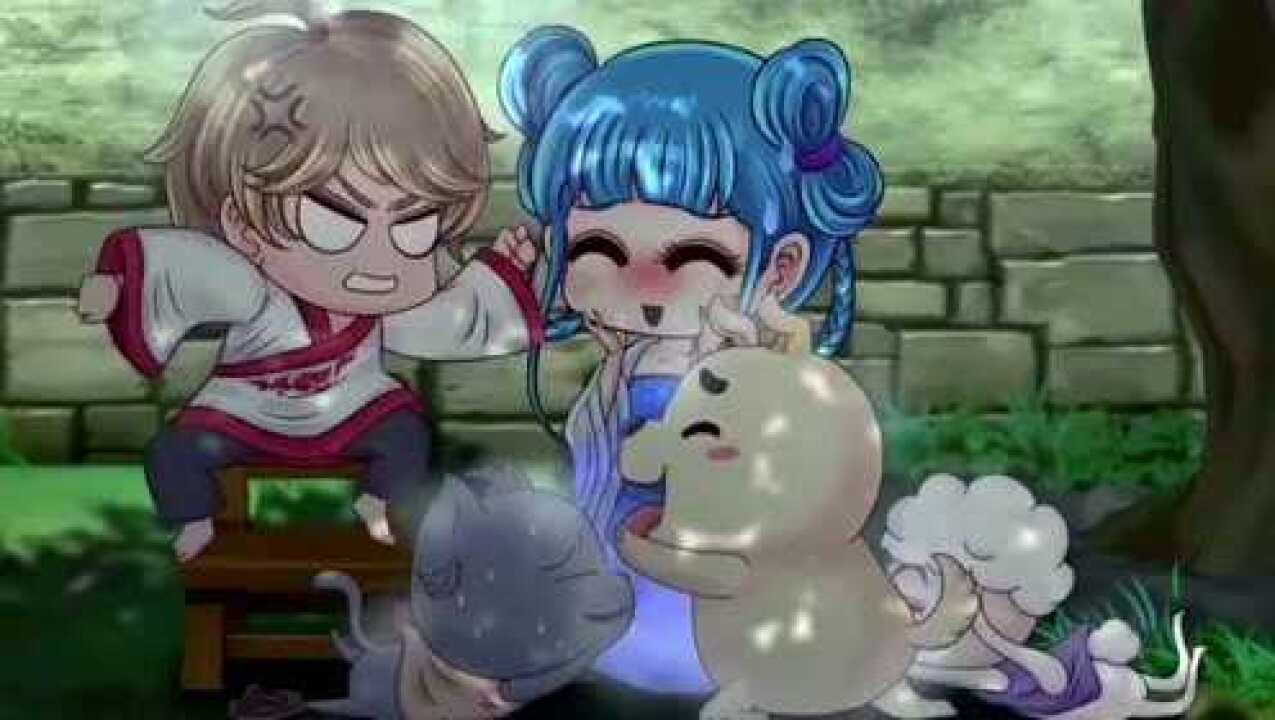 王者歪传第二季其他人依偎在青梅竹马身边李白吃醋很不开心啊