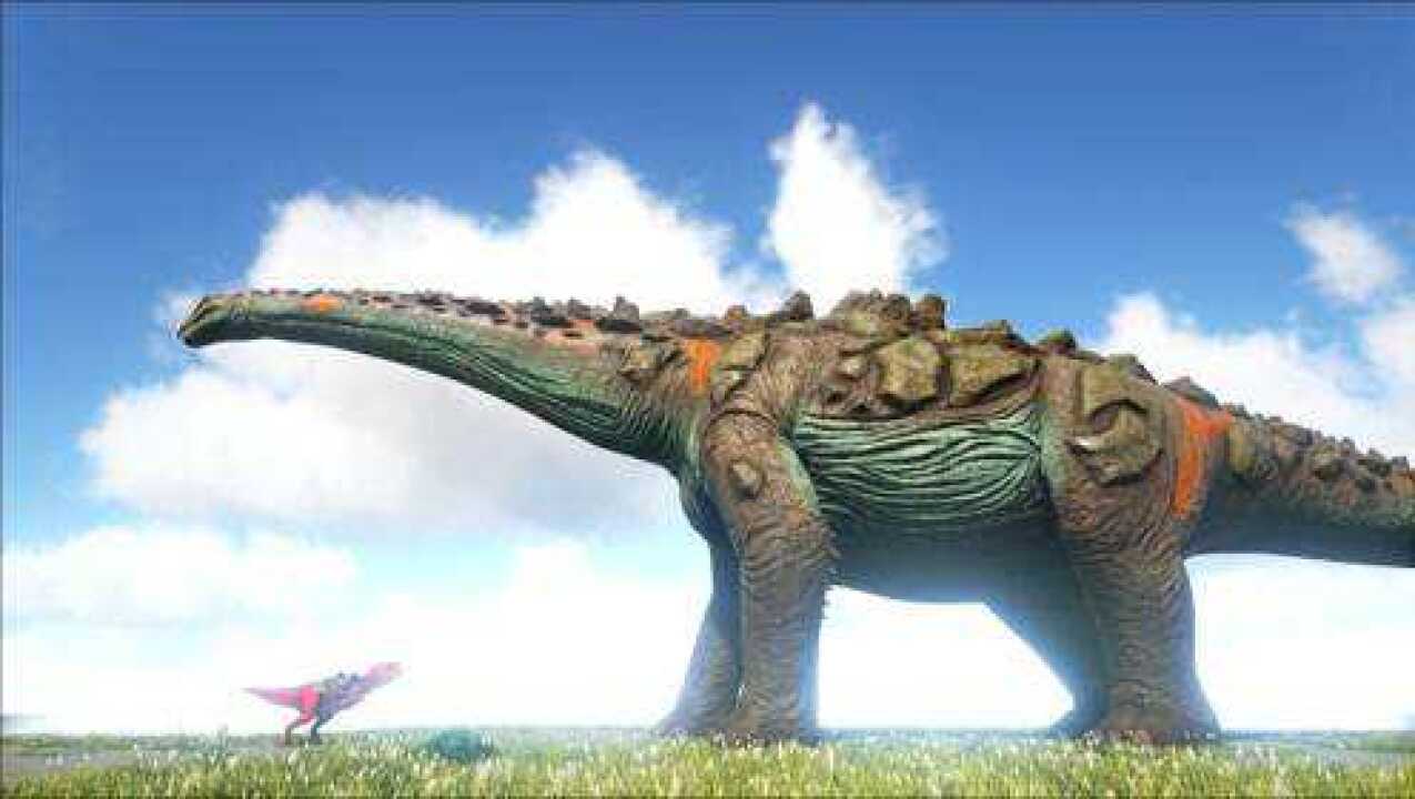 方舟生存进化-牛龙挑战泰坦龙,方舟一哥的地位可在?