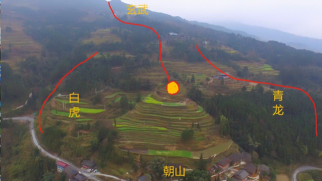 此地龙虎开账玄武在后穴位居中这样的风水宝地非富即贵真是奇特
