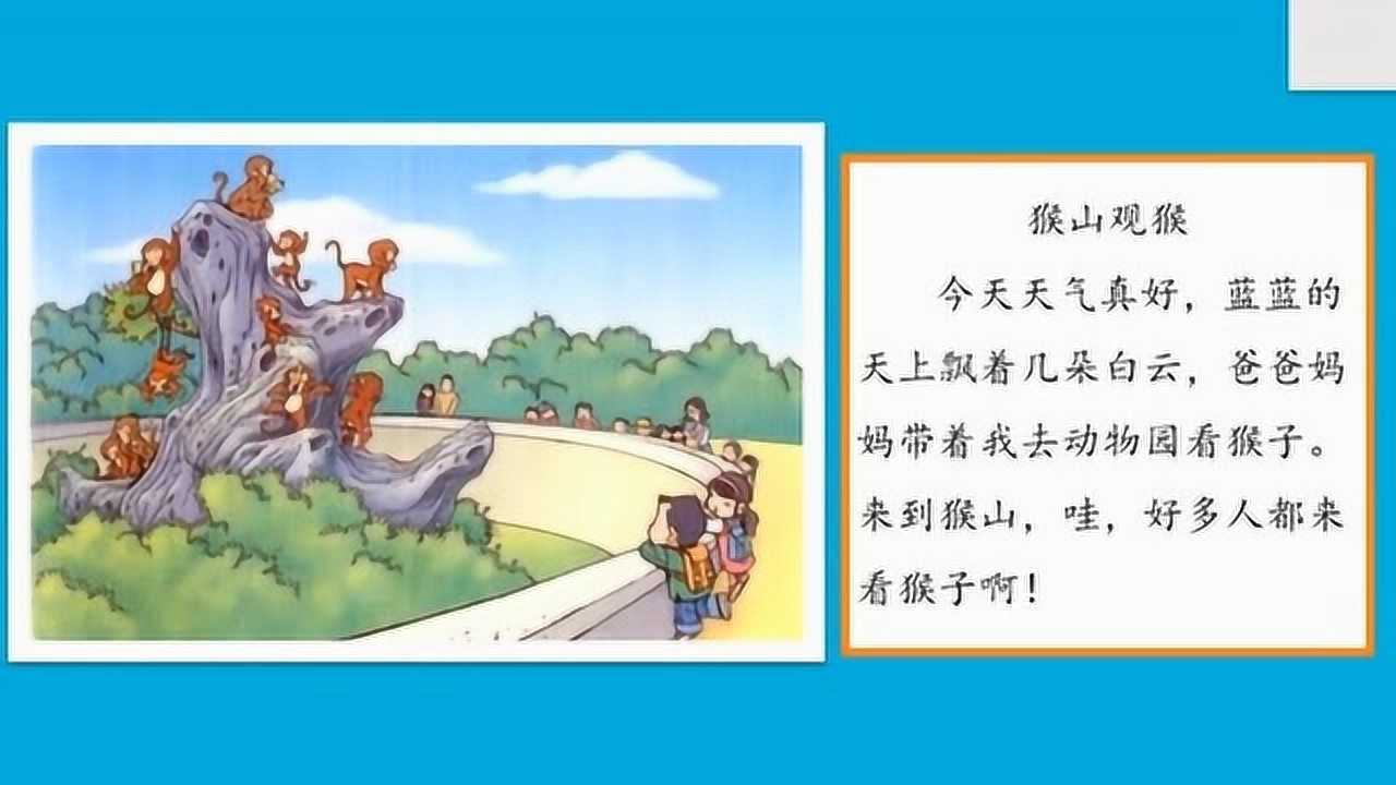 看图写话满分指导第50课猴山观猴