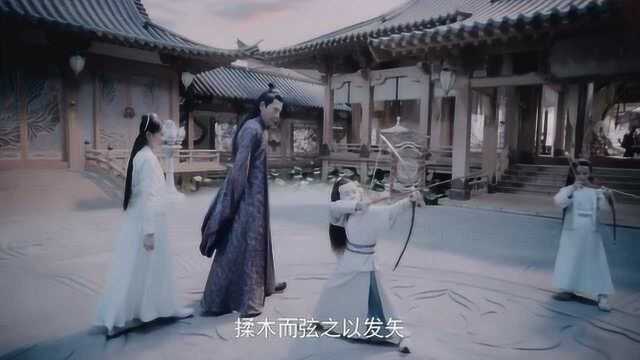 陈情令:看着屋顶温氏的标志,魏无羡情绪激动.江橙直接用紫电毁了那标志.