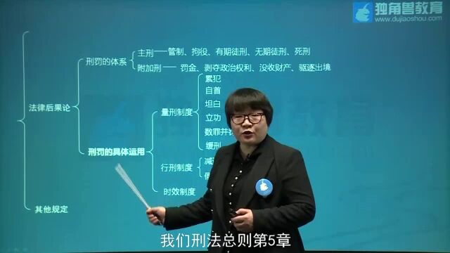 2020法考刑法杨艳霞老师讲:刑法总则知识体系结构图