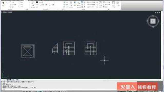 cad0510绘制室内基本组件图形 绘制顶层楼梯以及旋转楼梯的画法