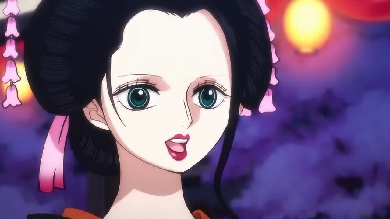 海贼王与和之国第一美女小紫相比罗宾并不逊色太多