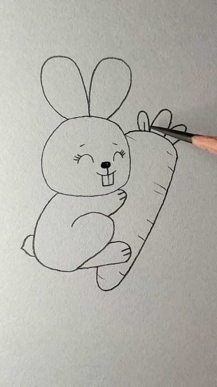 小兔子吃个大萝卜