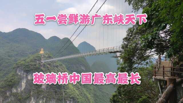 五一游广东峡天下景区,山岳壮美,峡谷幽深,还有目前国内最长最高的玻璃桥