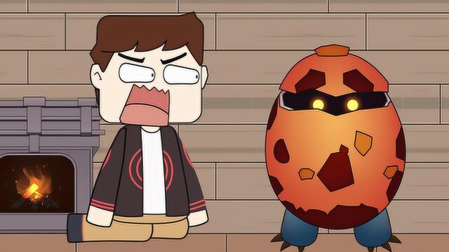 迷你兄弟  迷你兄弟5:表弟出去挖矿忘记关门,爆爆蛋进入家中把表哥炸