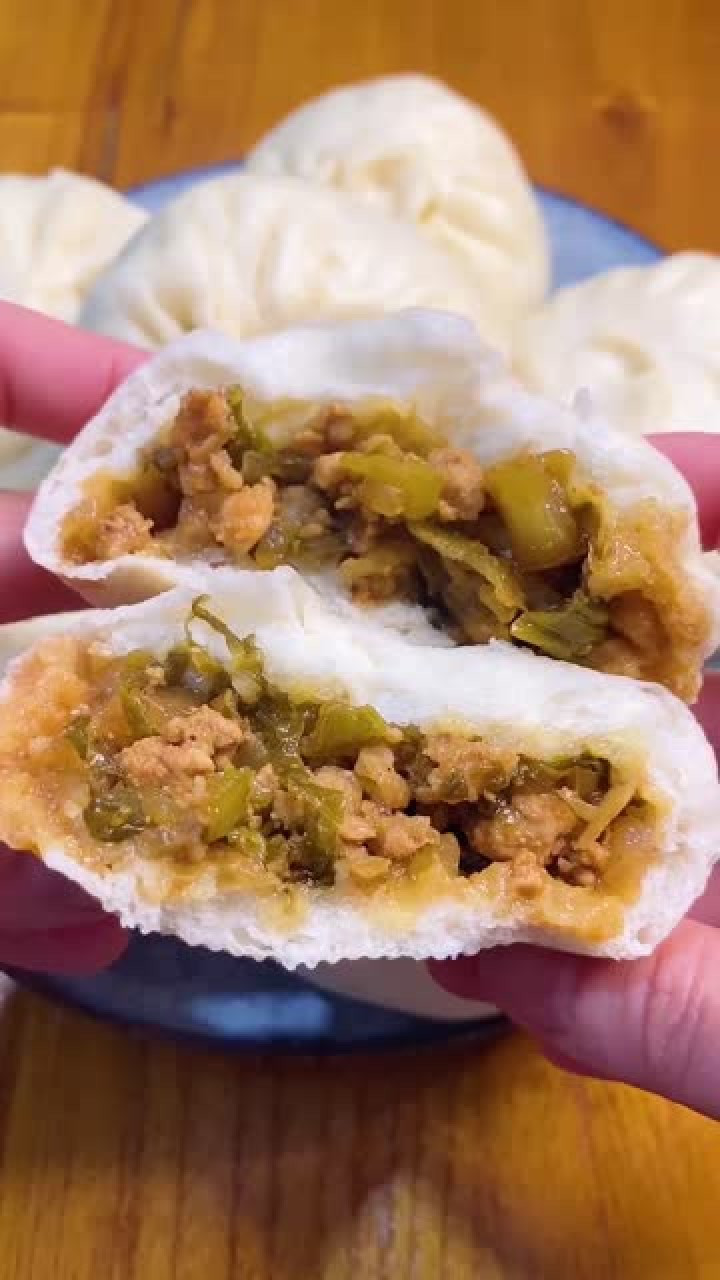 酸菜肉末包子 好吃的肉包 做法简单