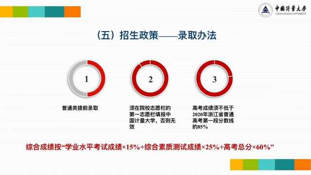 中国计量大学2020三位一体招生报考指南