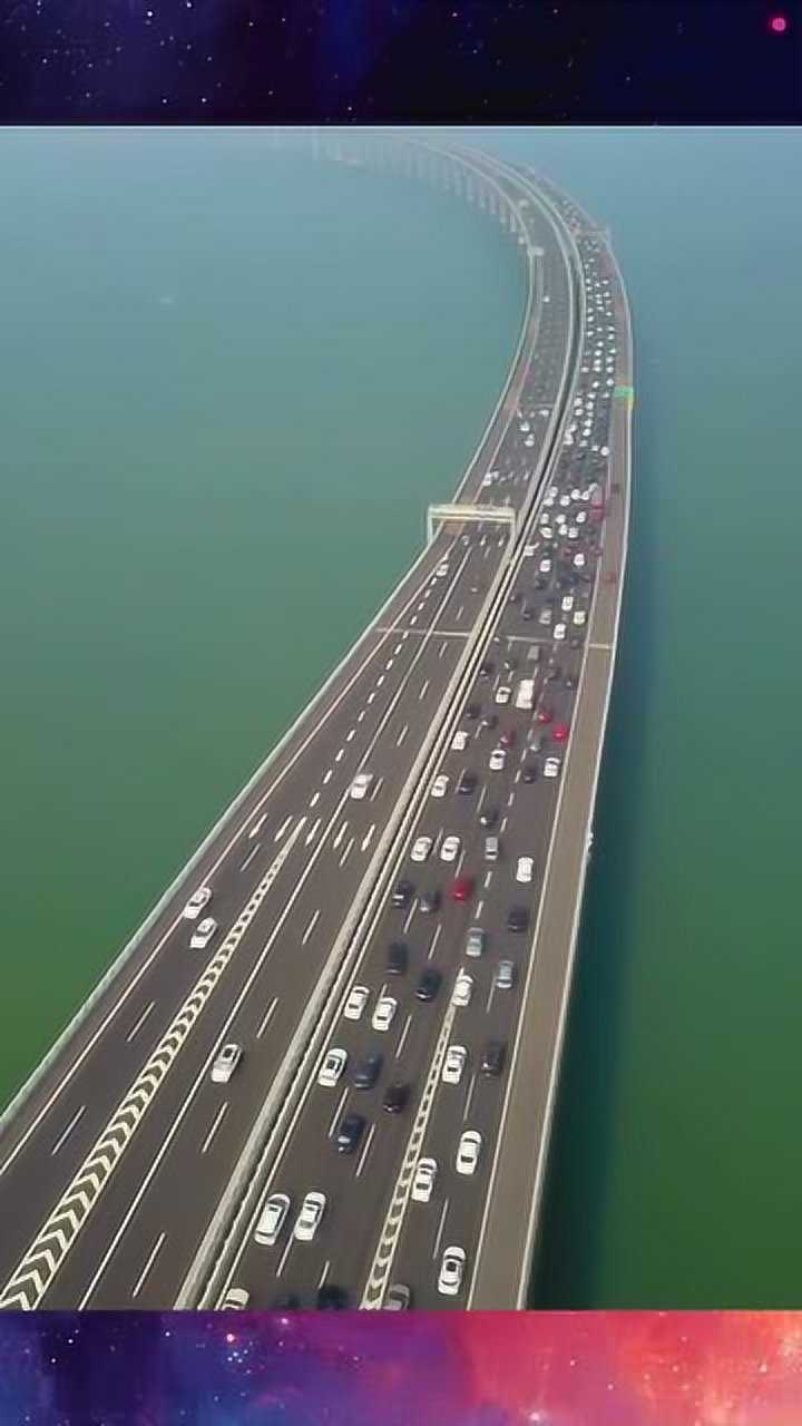 航拍青岛胶州湾跨海大桥,百亿打造,荣获世界最棒桥梁称号