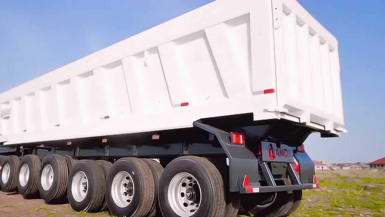 汽车欣赏,百吨王6轴自卸半挂