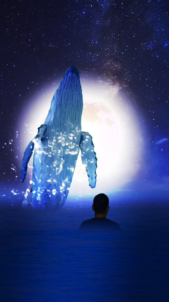 林深时见鹿,海蓝时见鲸,梦醒时却不见你!