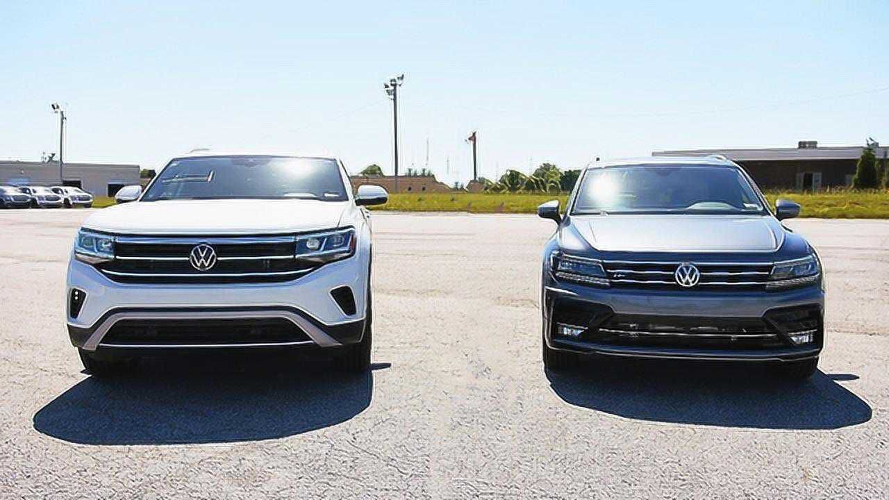 2021款大众途观和大众途昂的差别有多大?停一块对比一下就知道了