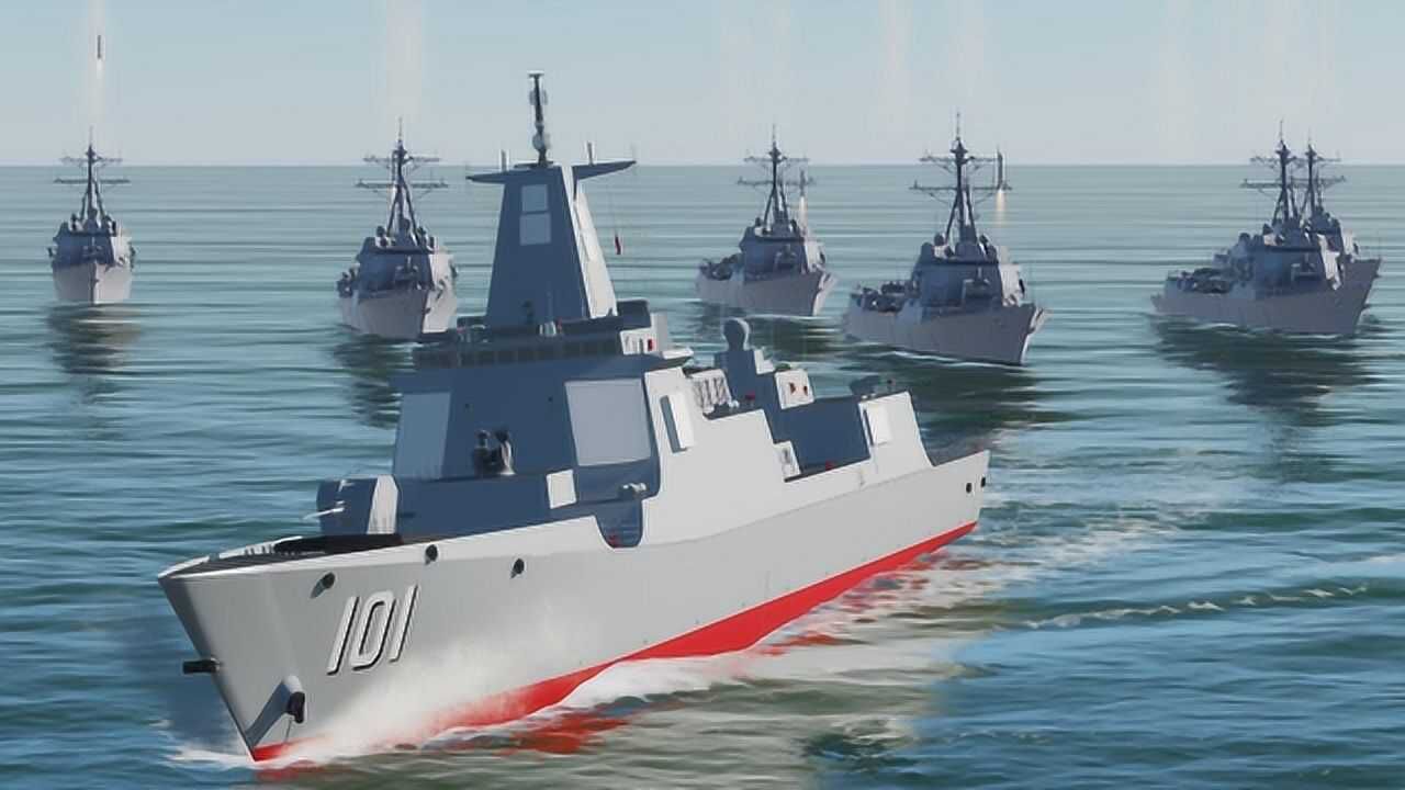 1艘055驱逐舰大战6艘阿利伯克级驱逐舰谁能击败对方战争模拟