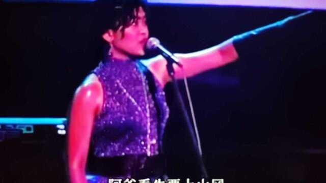 黄家驹、李安琪《月光光》,91年生命接触演唱会,两人各有特色啊