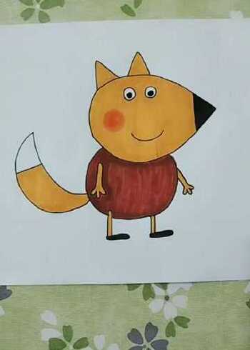 教你画狐狸弗雷迪简笔画