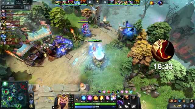 Dota2:14分钟点金A杖奇迹卡!这天火自带GPS !